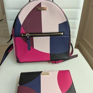 Kate Spade backpack and wallet